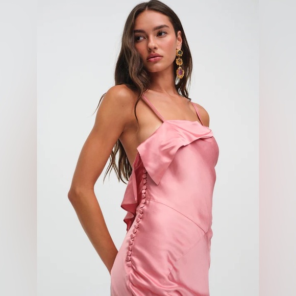 NWT For Love & Lemons Jewel Maxi Dress / Mauve Pink / Size XS - Picture 3 of 9
